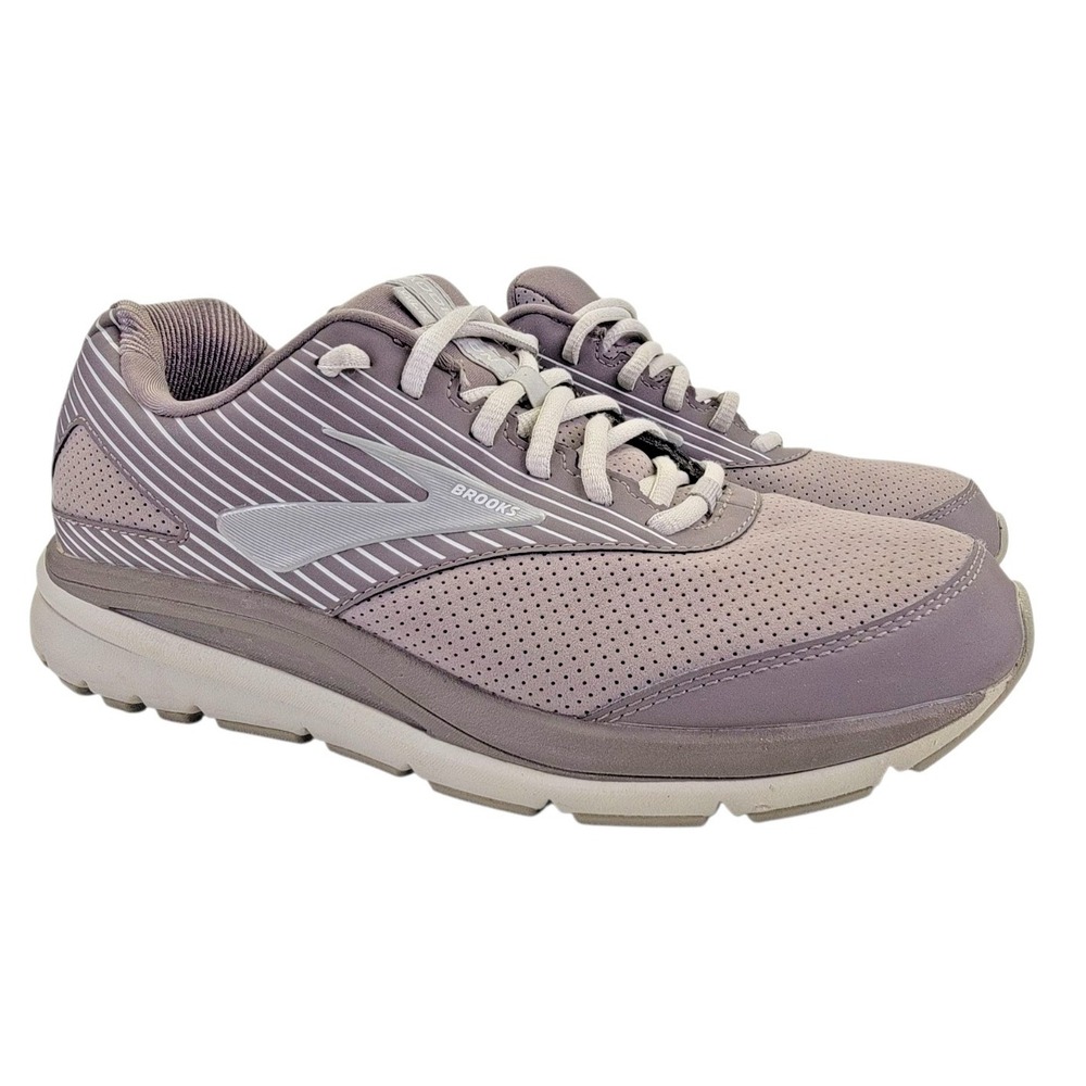 Brooks Addiction Walker Women's‎ Purple Suede 2 Walking Shoes Size 10 B
